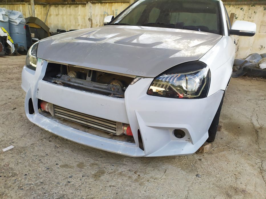 Приора передний бампер капот