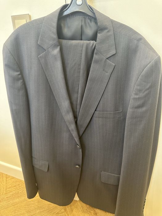 Костюм серая с полосками