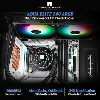 Thermalright AQUA ELITE 240 ARGB Cooler CPU Lichid