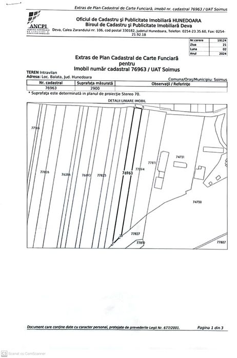 Teren intravilan comuna Șoimuș