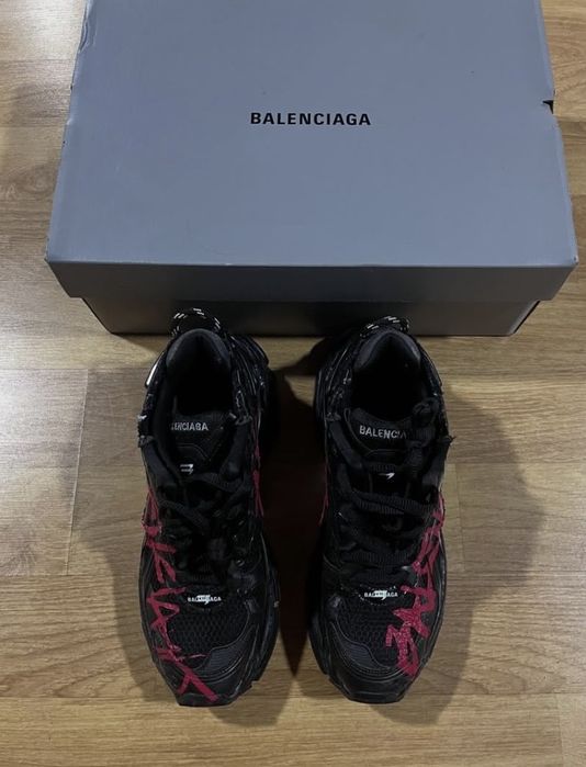 Sneakers balenciaga runner graffiti black