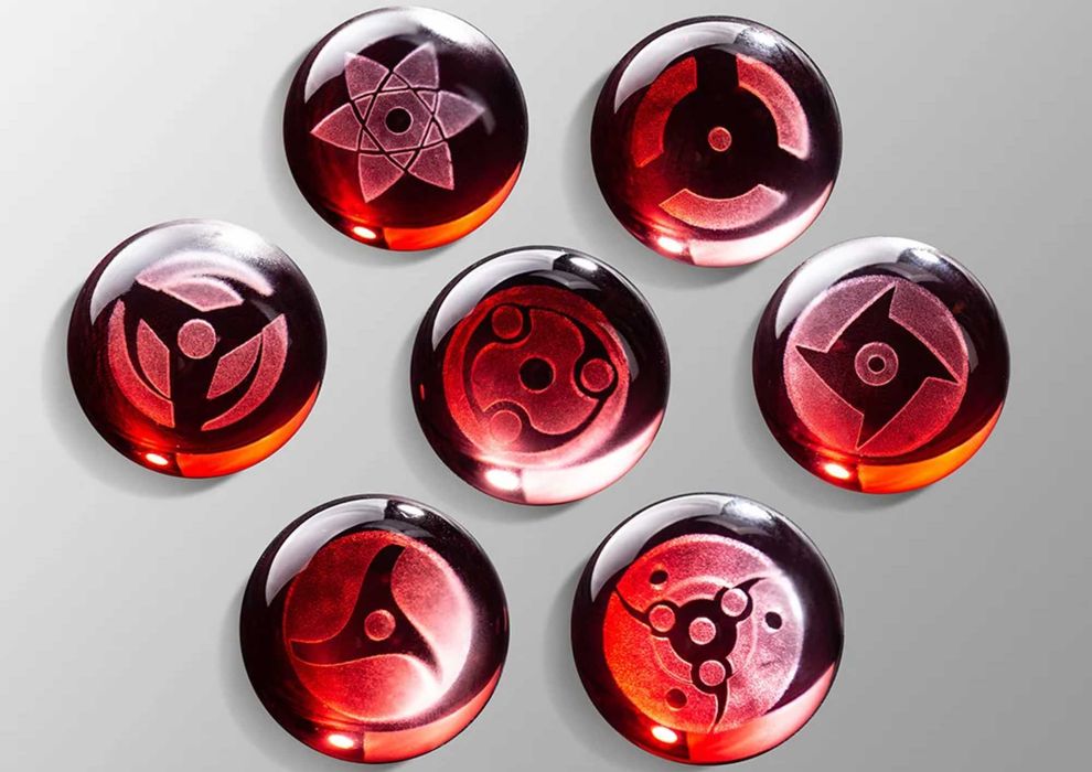 Набор из 7 Шаринганов в виде хрустального шара