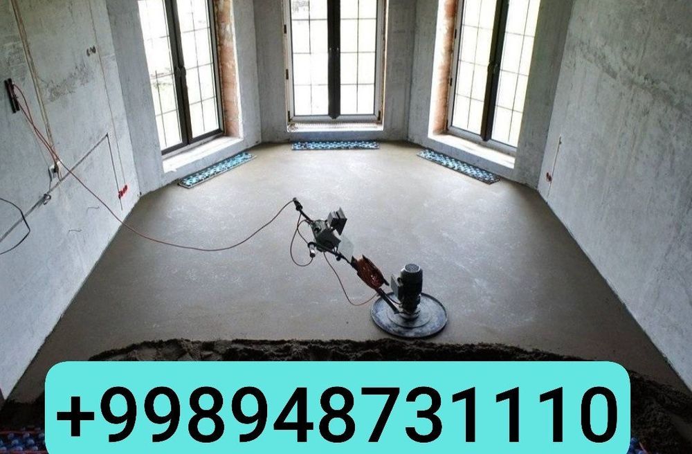 Сухой Стяжка пола  от 20.000 За кв²