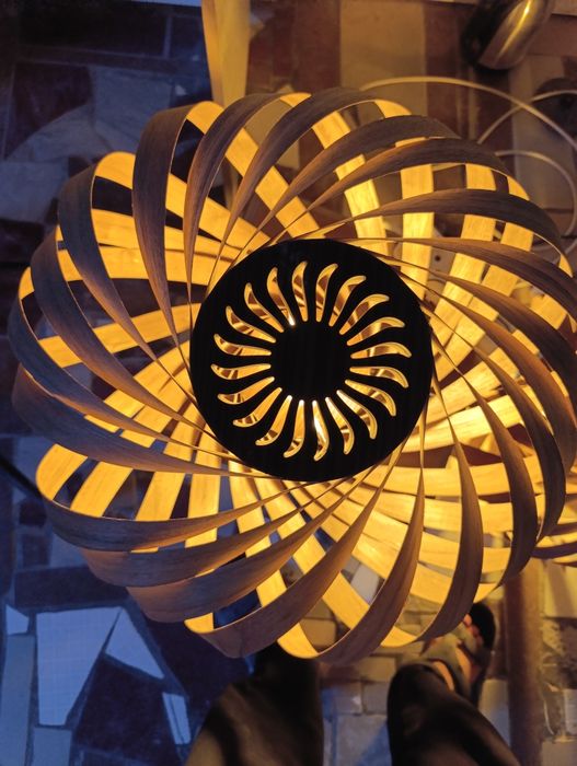 светильники из натурального дерева