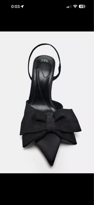Токчета с панделка ZARA