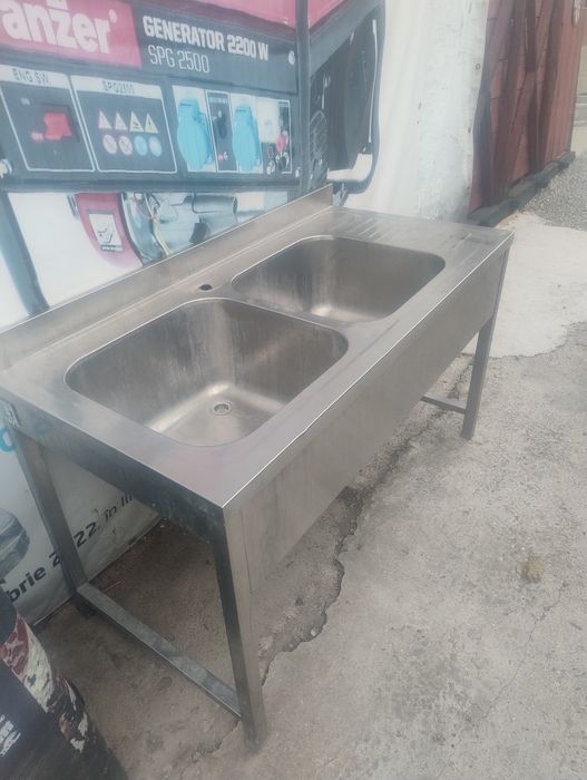 Chiuveta dubla,hota inox