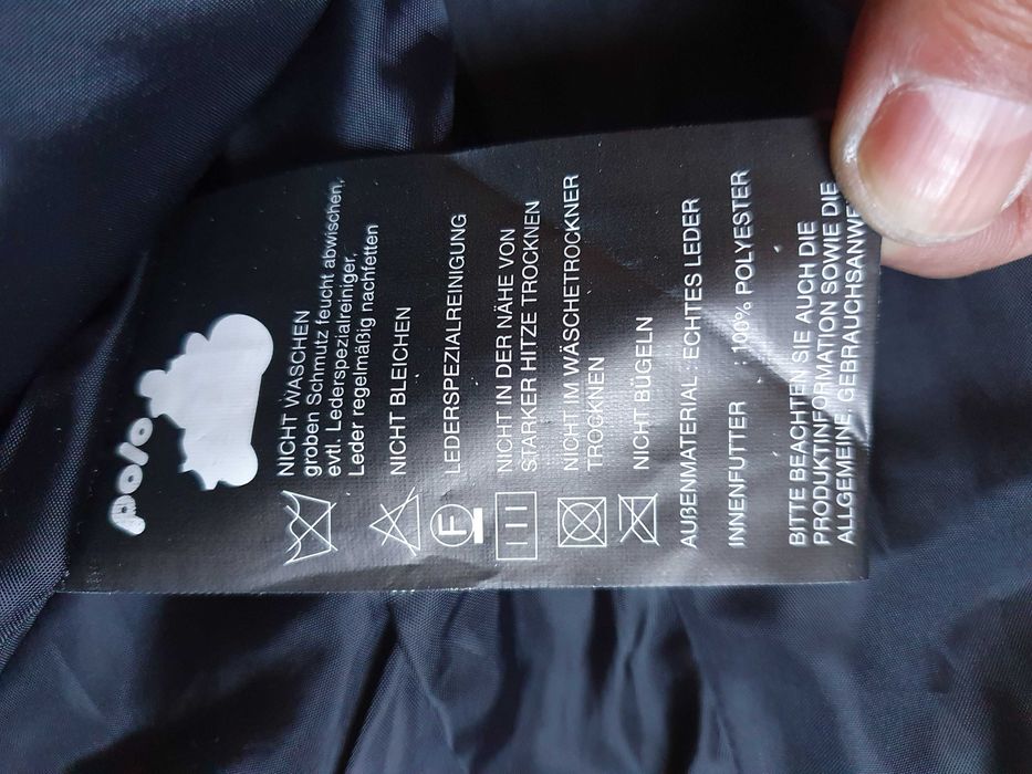 Pantaloni de piele POLO "Jamming Regular Cut" Marimea 40 (Talie 74 cm)