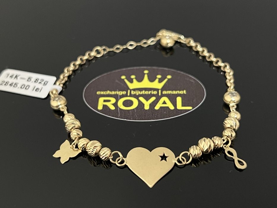 Bijuteria Royal CB : Bratara dama aur nou 14k 5,82gr