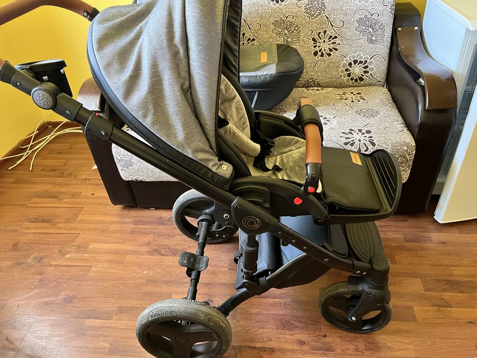 Carucior Krasuman 3 în 1 Nexxo – Negru cu Gri