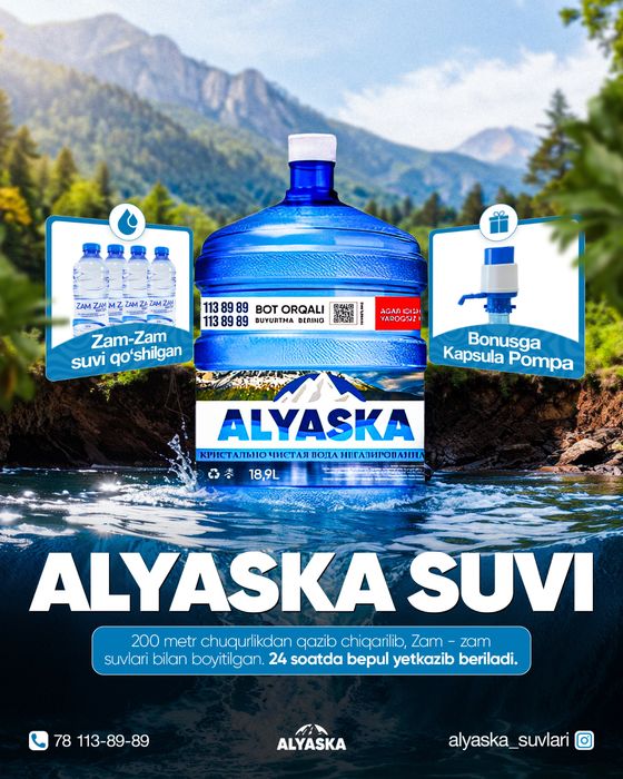 Zam Zam suvi bilan boyitilgan ichimlik suvi