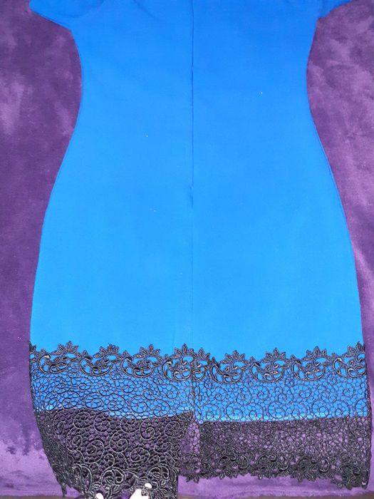Rochie albastra cu dantela S M