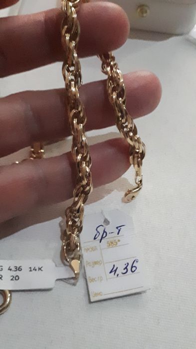 браслети золото новий 585-п, шанел бренд.