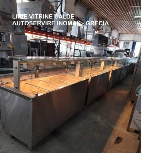 Linie autoservire Inomak second / Vitrina calda bain marie horeca