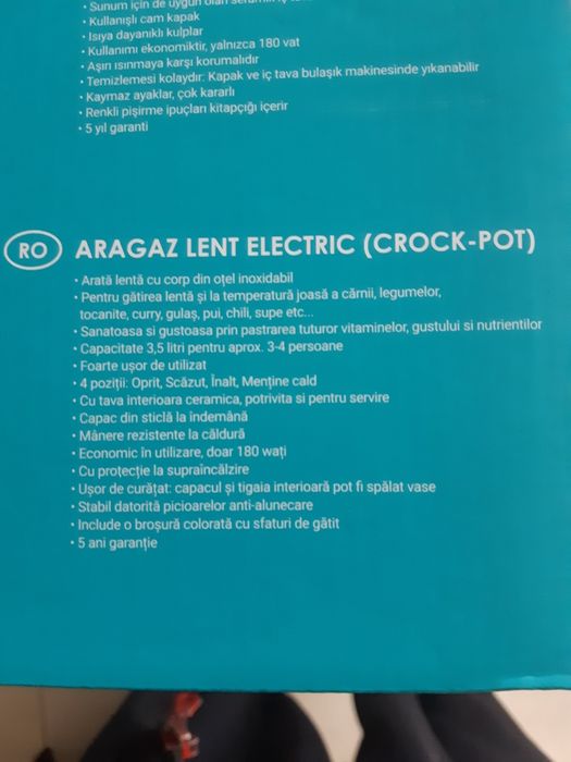 Oală  electrica si Sonasept cu ultrasunete