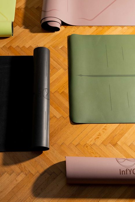 Saltea Yoga Premium Cauciuc Natural Army Green