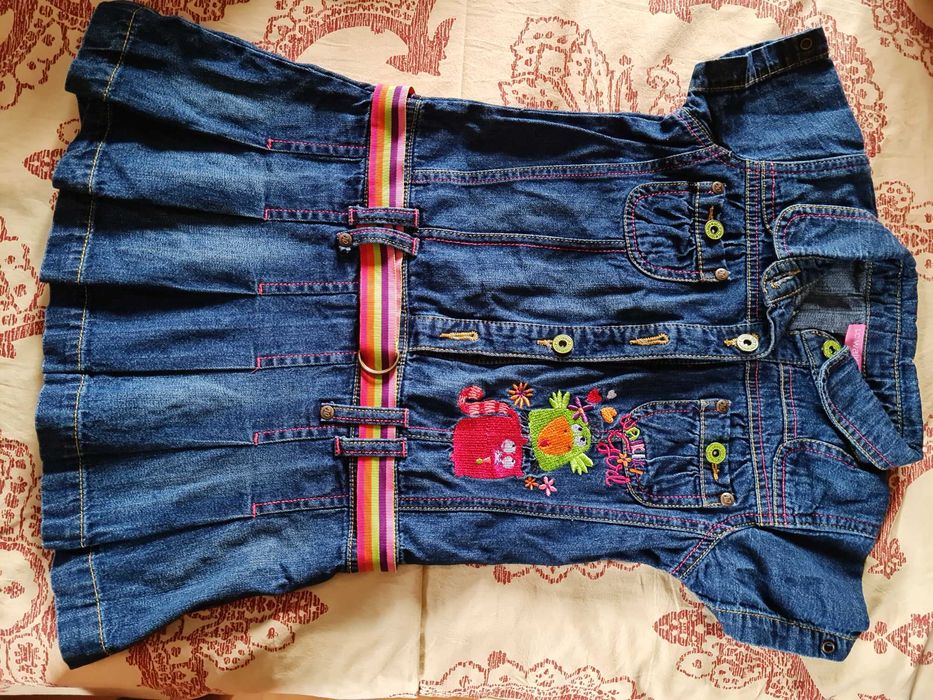 Джинсовый жакет на девочку 4-6 лет