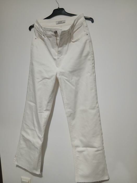 Blugi adolescenti albi marca XSide masura 36 noi fara eticheta