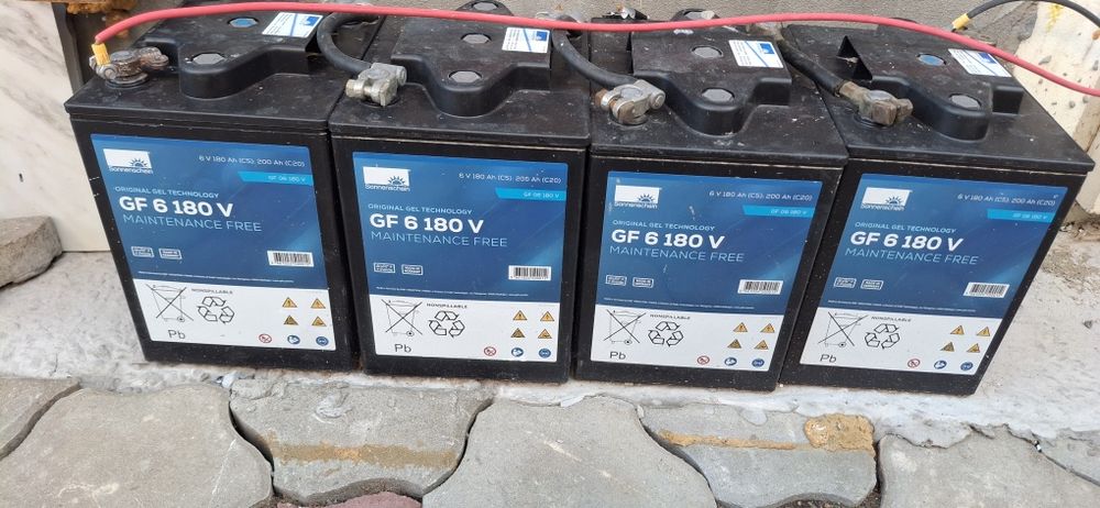 Acumulatori Gel Exide Sonnenschein GF6 180 V, VRLA, Deep-Cycle, 200ah,