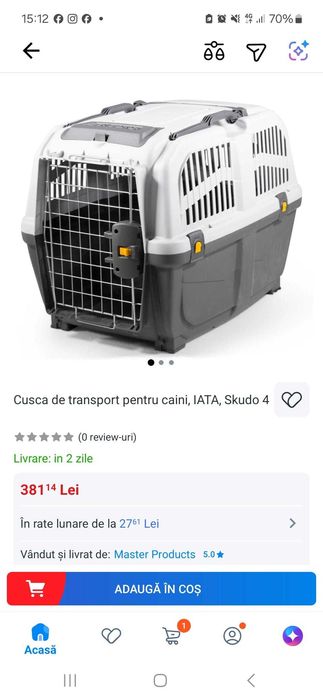 Vand cusca skudo pt transport catel