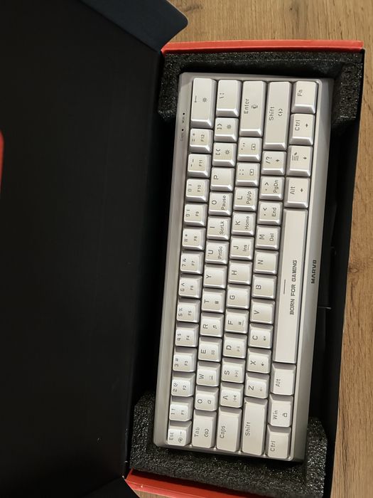 Механична Геймърска клавиатура Marvo KG962 White RGB