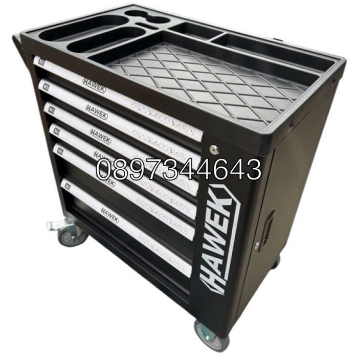 Шкаф с инструменти с 6 чекмеджета – 4 пълни Hawek