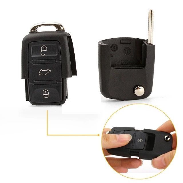 Carcasa cheie briceag ORIGINALA cu 3 Butoane + buton Panica