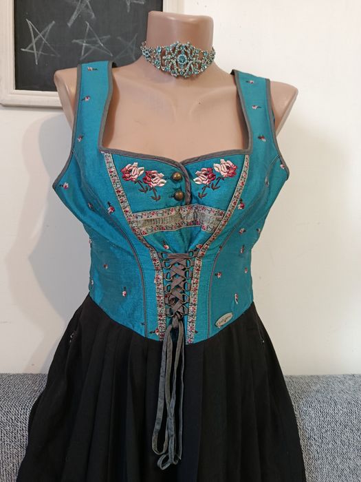 Rochie superbă gen Bridgerton medieval Rock Goth style  Spieth S 36