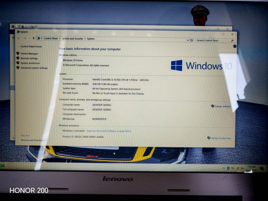 Laptop lenovo gaming i5
