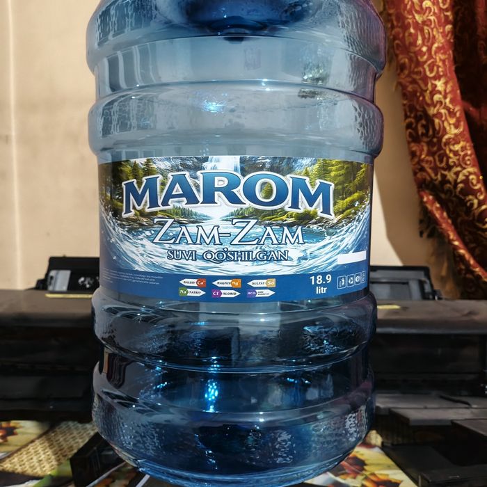 Yangi MAROM brendi ostida ishlab chiqarilayotgan Ichimlik suvlari 5l,1