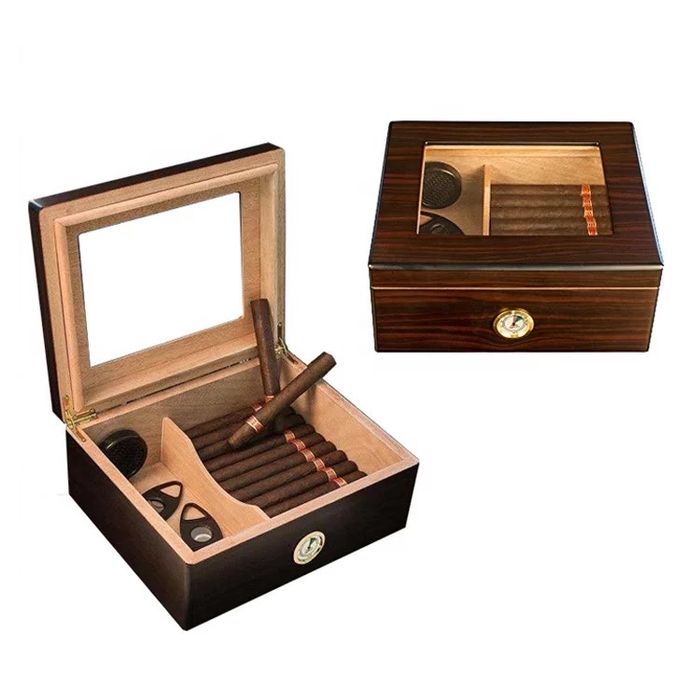 Кутия хумидор за пури кедрово дърво пура cohiba galiner цигари запалка