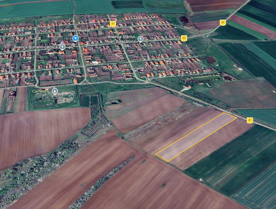 Teren 1.3 Ha - CU pt. Intravilan - Front 44m, Utilități, Ideal Investiție