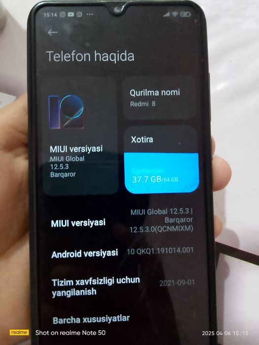 Redmi 8 hotirasi 64