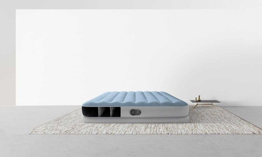 НАДУВАЕМ двоен ДЮШЕК легло, матрак спалня  203X152X36 СМ с USB помпа