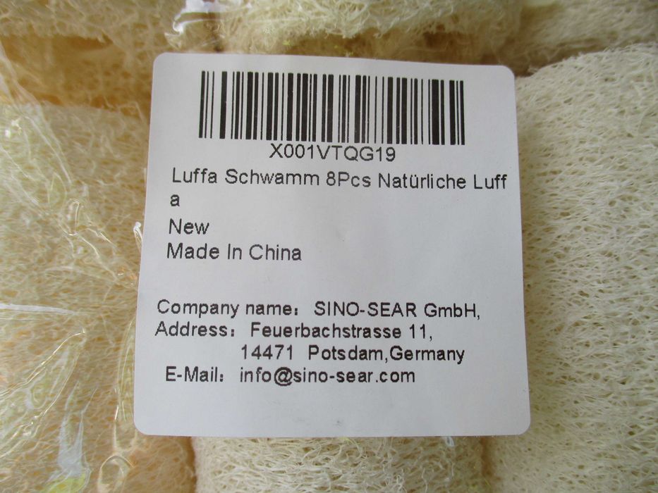 Loofah (luffa), 6 bucăți, noi