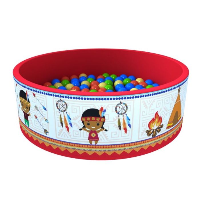 Сухой бассейн «Индейцы» + 100 или 200 шариков