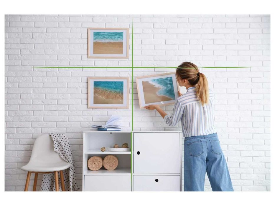 Laser cu linii în cruce PARKSIDE PKLL 3 A1 cu trepied,distanta 40 metr