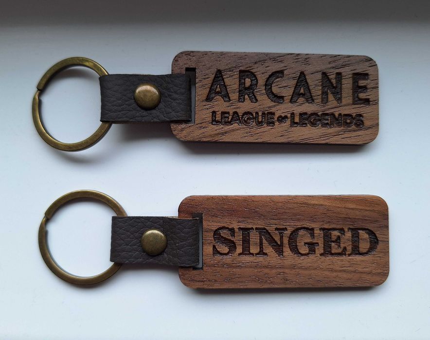 Дървен ключодържател Arcane / League of Legends