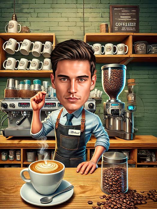 Дигитални карикатури-шарж за имен ден, рожден ден, годишнина и др.