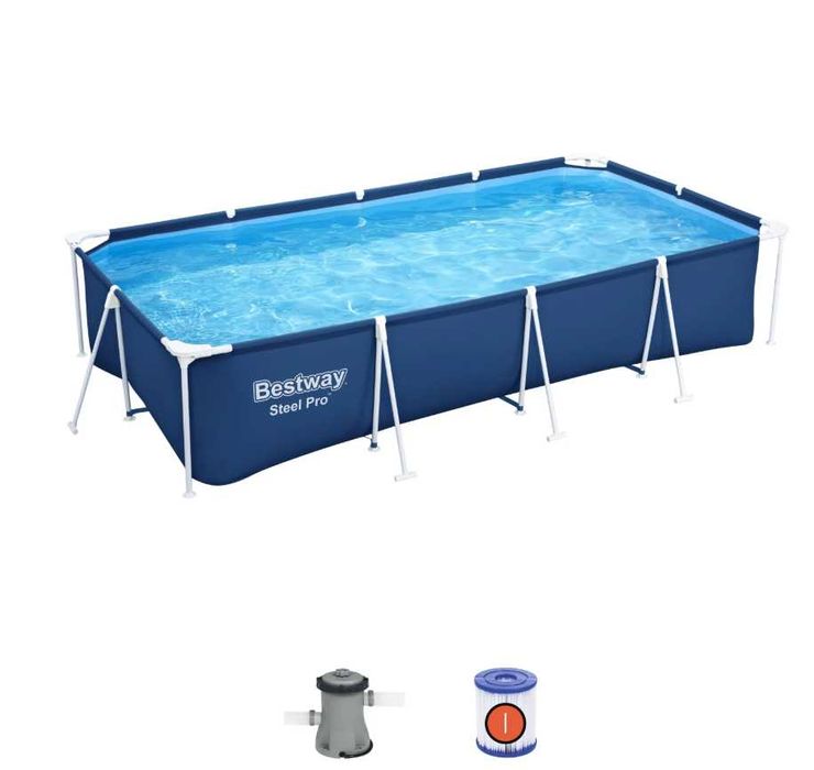 Piscina Bazin Familie Copii Relaxare Cadru Metal Bestway 400 x 211 x 81cm Pompa LIVRARE GRATUITA TM