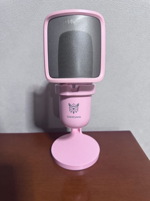 Компьютерный микрофон розовый