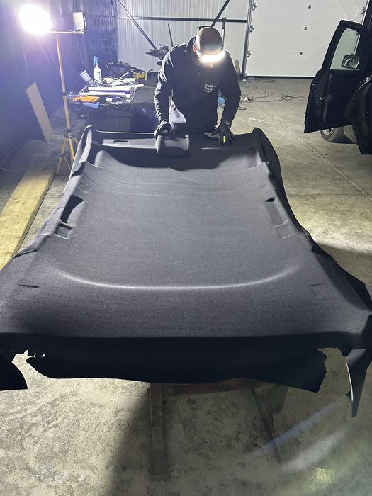 Retapitare plafon auto alcantara textil