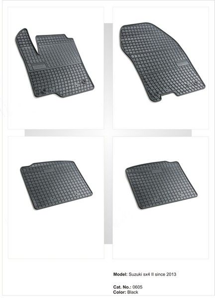 Covoare cauciuc SUZUKI SX4 S-CROSS 2013->