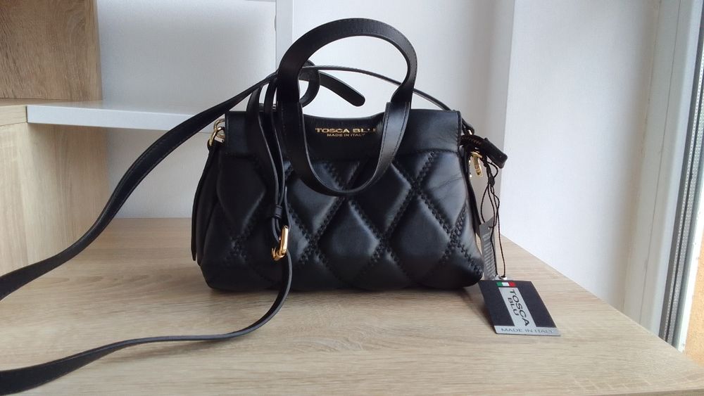 Оригинална чанта Tosca blu естествена кожа