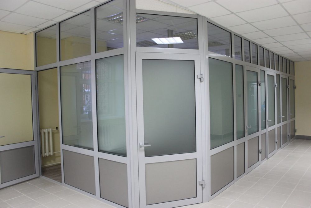 Продам алюминевые витражи б/у