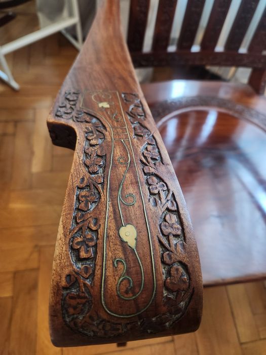 Balansoar vintage din lemn de trandafir, clasic, elegant