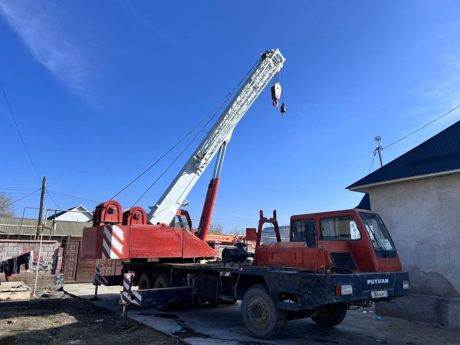 Авто кран 25т кез келген жұмыс түрі