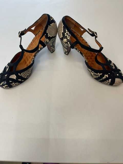 Pantofi eleganti piele de sarpe nr.39, made in Spain