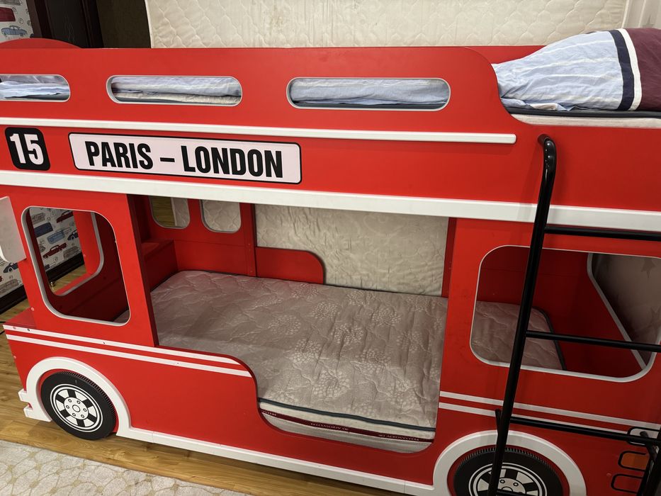 кровать автобус двухьярусная