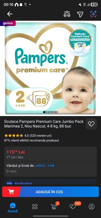 Pampers marimea 2