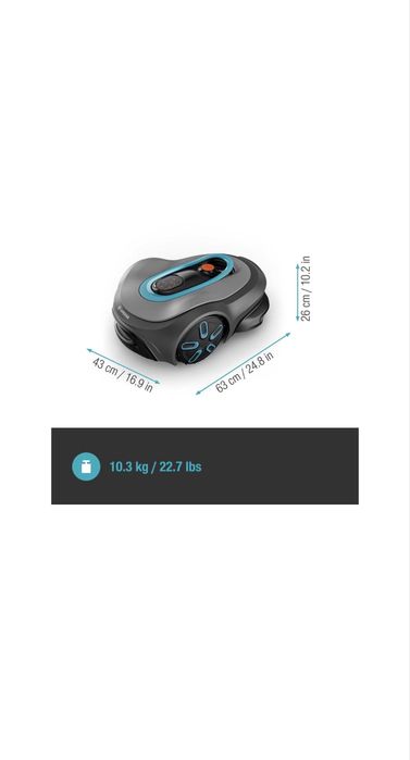 Robot de tuns iarba Gardena SILENO 1000m² / 1200m² – Noi, Sigilate, Garanție 2 ani